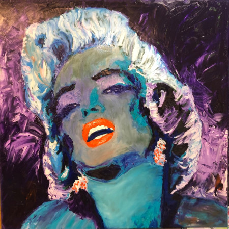 100 x 100 cm Acryl auf Leinwand