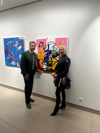 Siegfried Nagl zu Besuch in der Hofgalerie d. Steiermark-Hofes